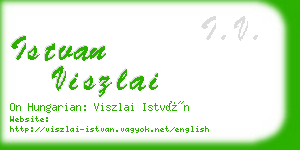 istvan viszlai business card